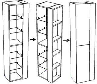 Шкаф Corozo Гольф 40см сонома SD-00000389